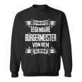 Bürgermeister Legend intage Slogan S Sweatshirt