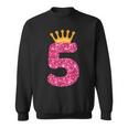 Camicia Di Buon Compleanno 5° Partito 5 Anni Bday Felpa