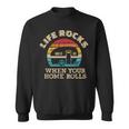 Camping Caravan Life Rocks Slogan Sweatshirt