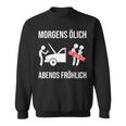 Car Mechanic Mechatronics Screwdriver Oil Evening Happy Sweatshirt