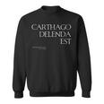 Carthago Delenda Est Ancient Rome Cato The Elder Quote Felpa
