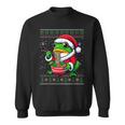 Christmas Frog Eating Ramen Ugly Christmas Sweater Sweatshirt
