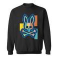 Colorful Skull And Crossbones Bad Rabbit Bunny Christmas Sweatshirt