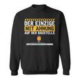 Construction Worker Der Einzige Mit Ahnung Baustelle Kran Bauherr Sweatshirt