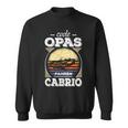 Cool Grandpa Driving Cabrio Cover Retro Carintage Pensioner Sweatshirt