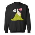 Crawly Gnome Tiny Green Wizard Green Gnome Sweatshirt