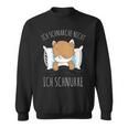 Cute Cat Pyjamas Ich Schnarche Nicht Ich Schnurre Sweatshirt