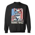 Da Donna Per Kamala Harris Walz 2024 Bulldog Francese Felpa