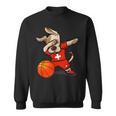 Dabbing Dog Cane Svizzera Pallacanestro Bandiera Svizzera Felpa