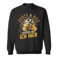 Darts Und Bier Darum Bin Ich Hier Dartspieler Dart Sweatshirt