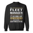 Definizione Di Fleet Manager Lavoro Divertente Felpa