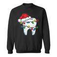 Dente Luce Di Natale Santa Hat Dentista Igienista Dentale Felpa