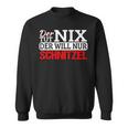 Der Tut Nix Der Will Nur Schnitzel Schnitzelliebe Sweatshirt