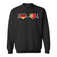 Deutschland Portugal Herz Liebe Herzlinie Sweatshirt