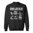 Dinge Die Ich In Meiner Freizeit Mache Angel German Langu Sweatshirt