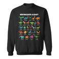 Dinosaur Types Alphabet A-Z Dino Abc T-Rex Dinosaur Sweatshirt