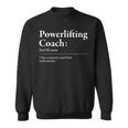 Divertente Definizione Di Powerlifting Coach Felpa
