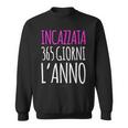 Donna Sempre Incazzata Magliette Divertenti Scritte Ironiche Felpa