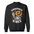 Donna Summerween Scheletro Gelato Summerweenibes Summerween Con Collo A Felpa