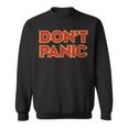 Don't Panicintage Distressed Sweatshirt