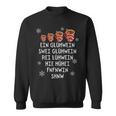 Ein Glühwein Swei Glühwein Christmas Market Sweatshirt