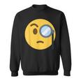 Emoticon Faccia Con Monocolo Felpa