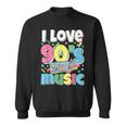 Me Encanta La Música De Los 90 Traje Retro Para Amantes De La Música De Los 90 Camisa de entrenamiento