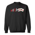 Evolution Humaine Poker Argent Bluff Jeux De Cartes Cadeau Sweater e
