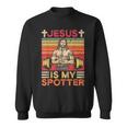 Fitness Jesus Is My Spotterintage Sweatshirt