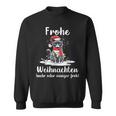 Frohe Weihnachten Grimmige Katzen Mehr Oder Weniger Froh Sweatshirt