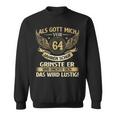 Als Gott Michor 64 Jahren Schuf Birthday Sweatshirt