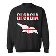 Georgian Georgian Map Flag Sweatshirt