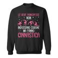 Ginnasta Leere Principesse Fanno Ginnastica Felpa