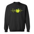 Green Apple Fruit Heartbeat Ecgegan Sweatshirt