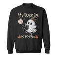 Halloween My Black Cat Is My Boo Ghost Kitten Halloween Sweatshirt