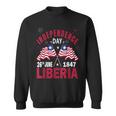 Happy Liberia Independence Day Liberia Liberian Flag Sweatshirt