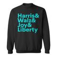 Harris Walz Joy Liberty Harris Walz Waltz 2024 Retro Sweatshirt