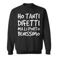 Ho Tanti Difetti Magliette Divertenti- Scritte Ironiche Felpa