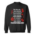 Ich Bin Ein Feuerwehrmannoluntary Fire Brigade Ich Bin Ein Sweatshirt