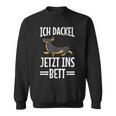 Ich Dachshund Jetzt Ins Bett Hund Müde Schlaf Sleep Sweatshirt