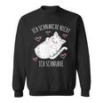 Ich Schnarche Nicht Ich Schnurre Saying Sleep Pyjama Sweatshirt