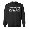 I´M A Simple Man Chopper Motorcycle Rider Hd Biker Felpa