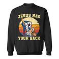 Jesus Has Your Back Bjj Brazilian Jiu Jitsu Felpa