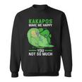 Kakapos Machen Glücklich New Zealand Flying Kakapo Sweatshirt