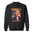 Kamala Du Bist Gefeuert Lustiger Präsident Trump Lacht Über Kamala Sweatshirt