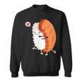 Kawaii Sushi Hug Riso E Salmone Hug Japanese Sushi Graphic Felpa