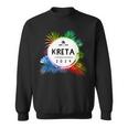 Kreta 2024 Colourful Travel Quote Sweatshirt