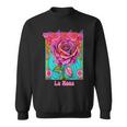 La Rosa The Rose Mexican Bingo Card In A Traditional Game Sweatshirt
