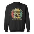 Le Leggende Sono Nate A Settembre 1974 Compleanno Felpa
