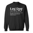 Leg Day Definition Gym Pump Cover-Oversize Gym Workout Felpa
